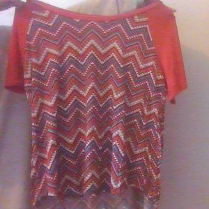 Absolutely Famous striped/shaped soft shirt.